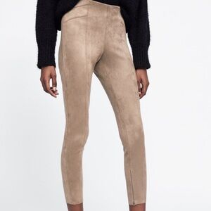 Spanx Faux Suede leggings L